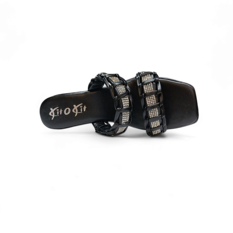 صندل زنانه کیتو مدل نگین کد080_RS_BK