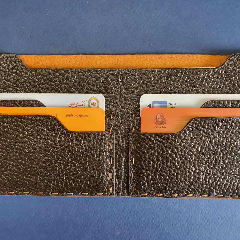 کیف پول مدل چرم طبیعی کد 601