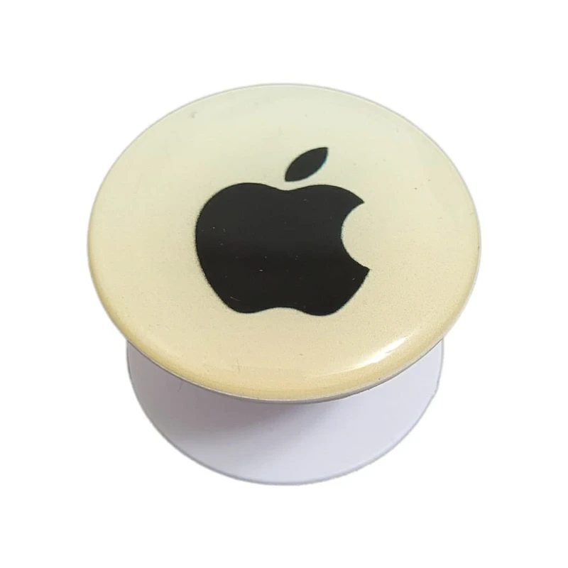 پایه نگهدارنده گوشی موبایل پاپ سوکت طرح سیب مدل پاستیلی براق