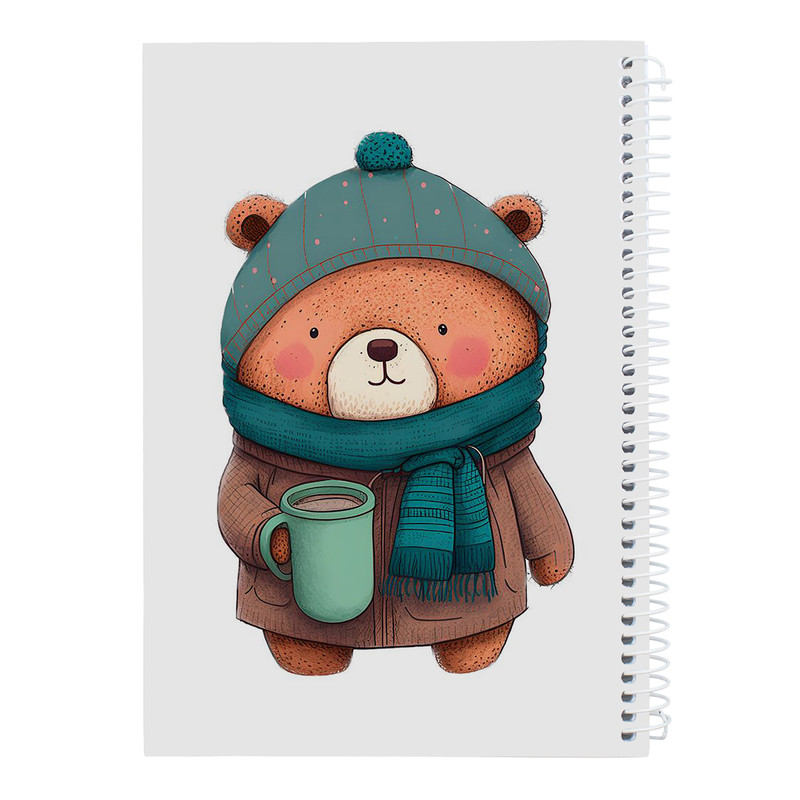 دفتر نقاشی 40 برگ کارنیلا طرح خرس عروسکی و کلاه بافتنی کد kdn642