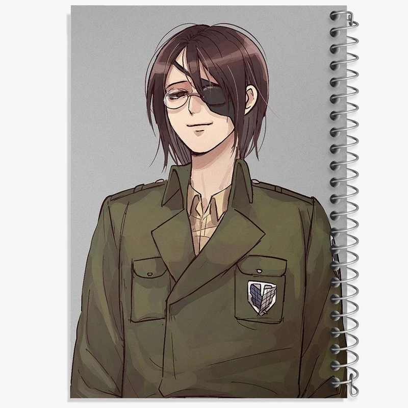 دفتر ژورنال نویسی 50 برگ خندالو مدل نقطه ای طرح هانجی انیمه اتک آن تایتان Attack on Titan کد 18608