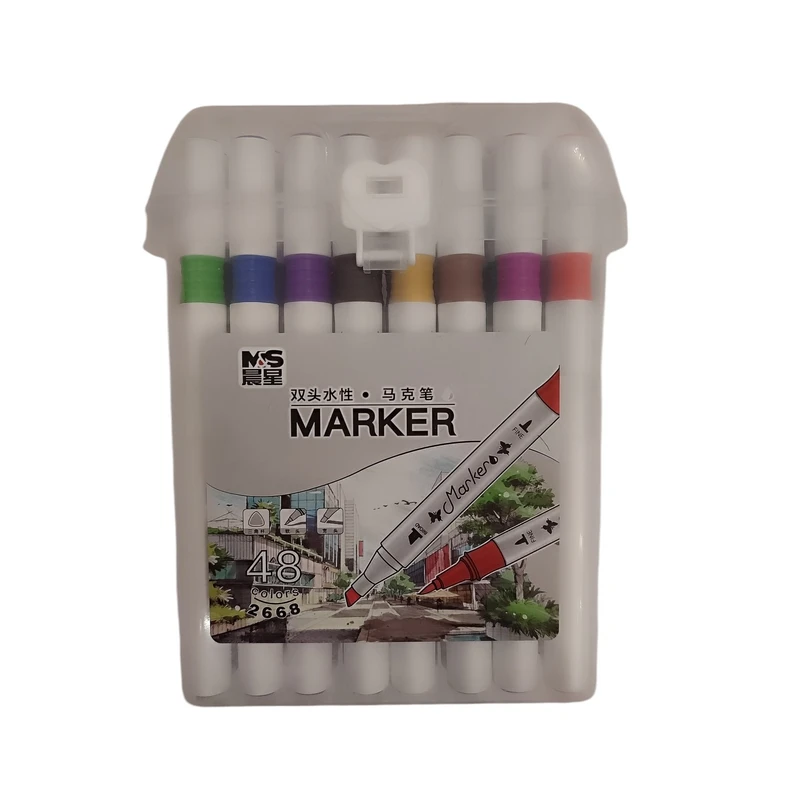 ماژیک رنگ آمیزی مدل براش بسته 48 عددی