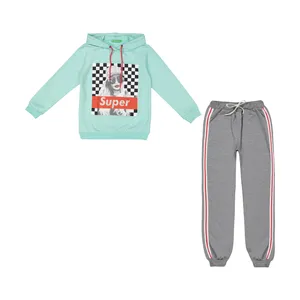 ست هودی و شلوار دخترانه مدل Super