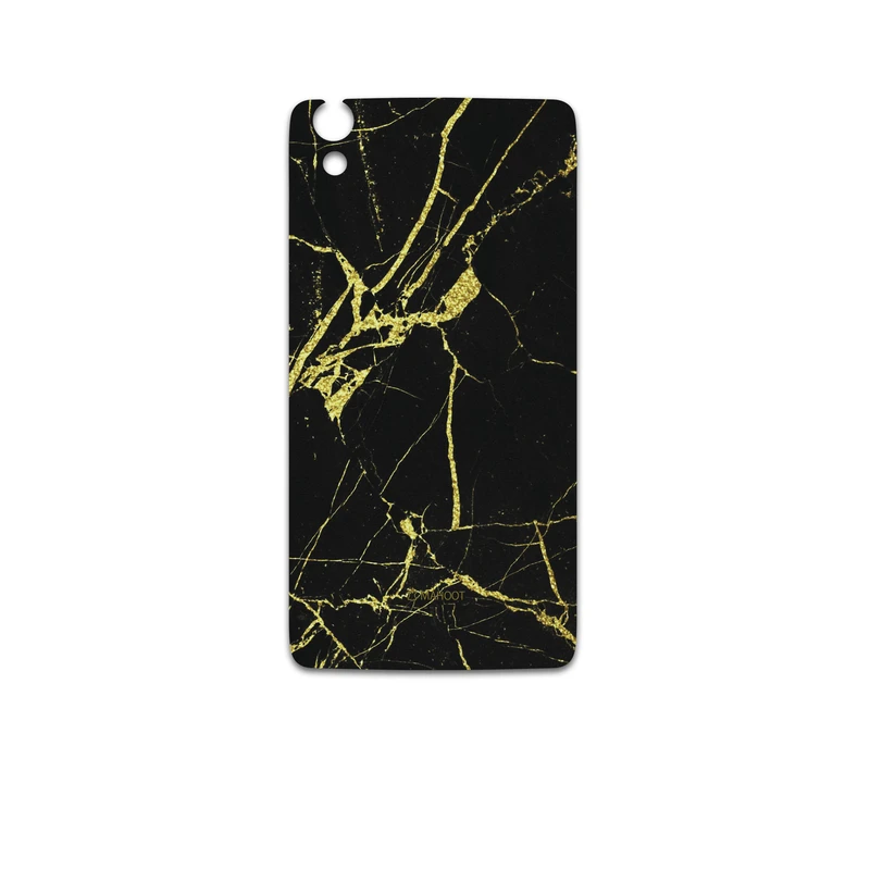 برچسب پوششی ماهوت مدل Graphite-Gold-Marble مناسب برای گوشی موبایل بلک بری DTEK50