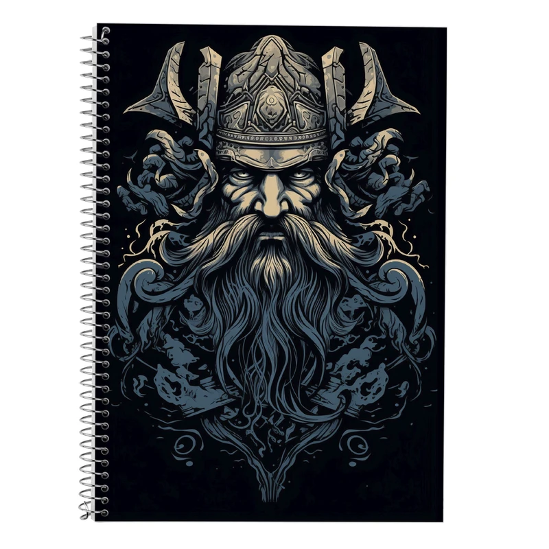 دفتر زبان 50 برگ مدوپد مدل سه خط طرح Vindland Saga کد DF3236