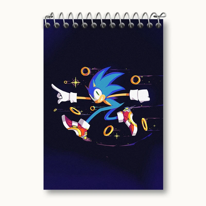 دفتر یادداشت 50 برگ خندالو مدل سونیک (Sonic) کد 37028