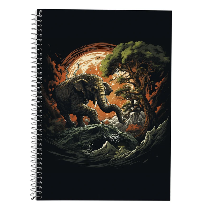 دفتر زبان 50 برگ مدوپد مدل سه خط طرح Vindland Saga کد DF3212