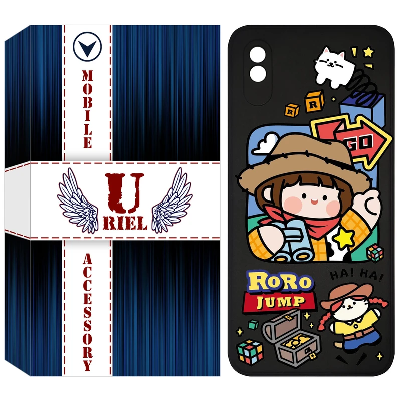 کاور یوریل مدل KSH کد 29 طرح دختر خوشحال مناسب برای گوشی موبایل شیائومی Redmi 9A / Redmi 9AT