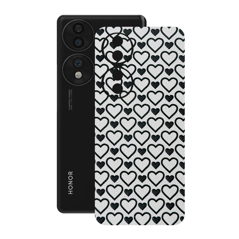 برچسب پوششی ریمکس مدل Leth طرح قلب مناسب برای گوشی موبایل آنر 70