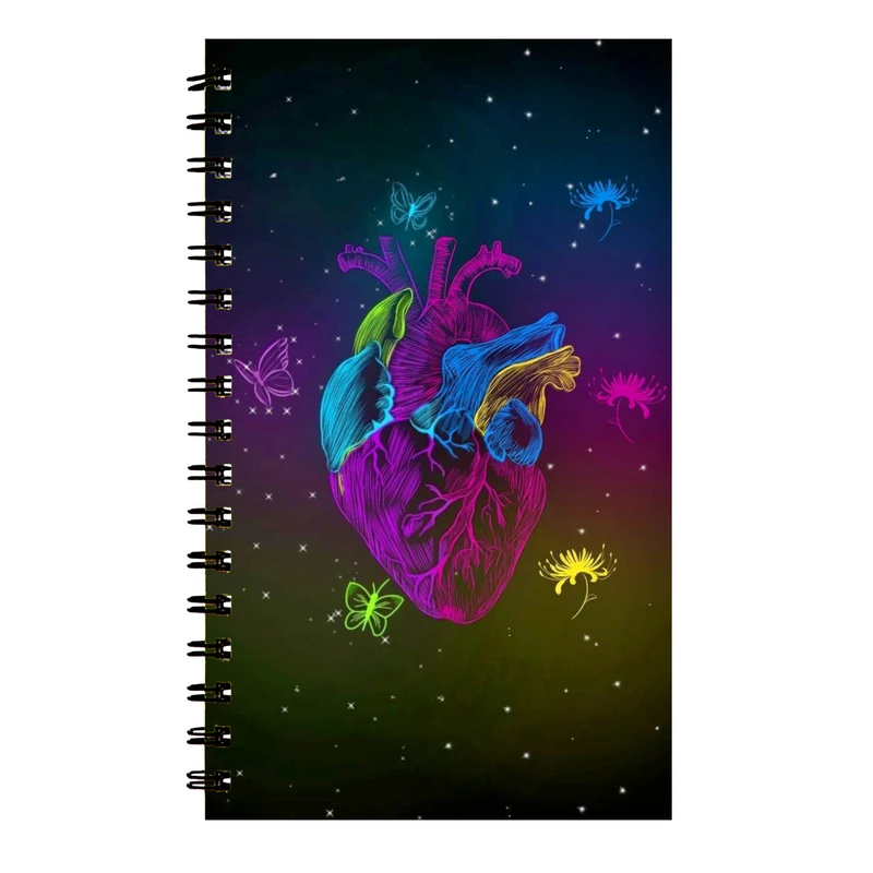  دفتر نت موسیقی طرح قلب گلکسی کد DN-7012