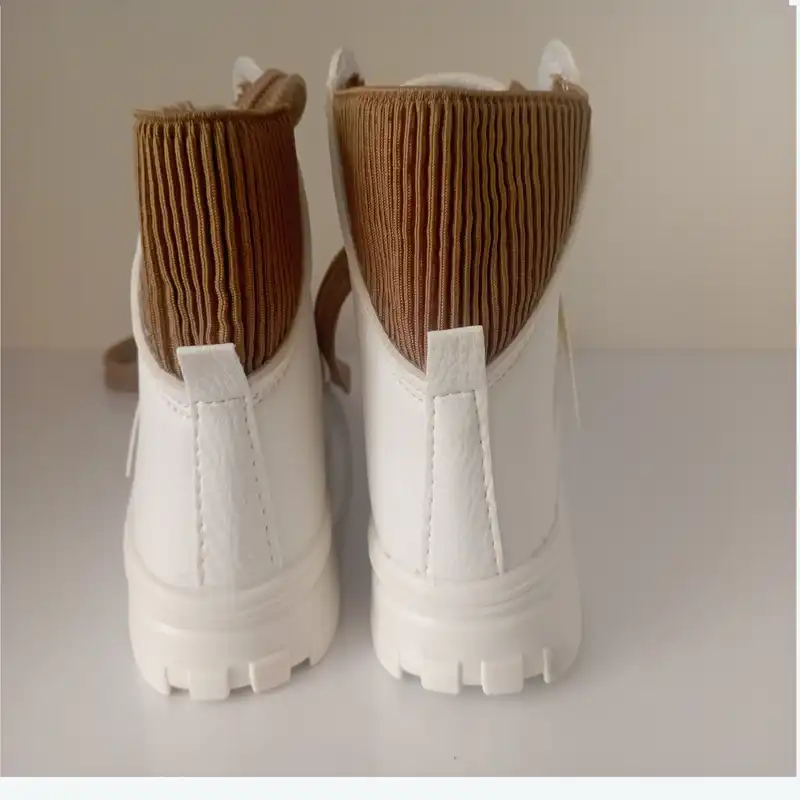 نیم بوت زنانه مدل A-97 رنگ سفید