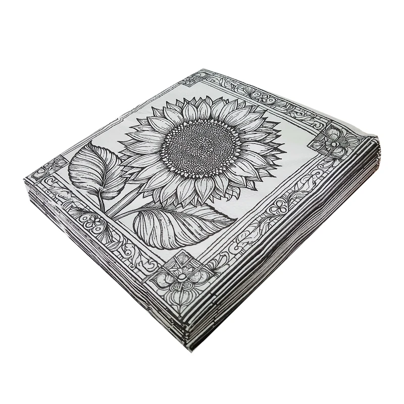دستمال سفره اس اس مدل Flower بسته 20 عددی