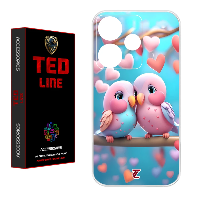 کاور تدلاین طرح پرنده کد 1176 مناسب برای گوشی موبایل شیائومی Redmi 13 4G