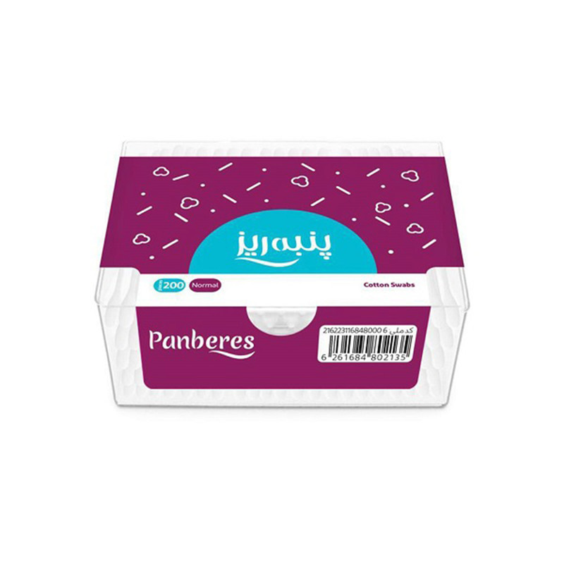 گوش پاک کن پنبه ریز مدل Normal بسته 200 عددی