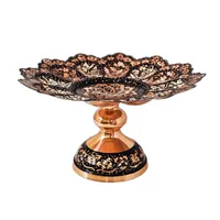 شیرینی خوری مسی نگارستان نيلی مدل الماس تراش کد silver26