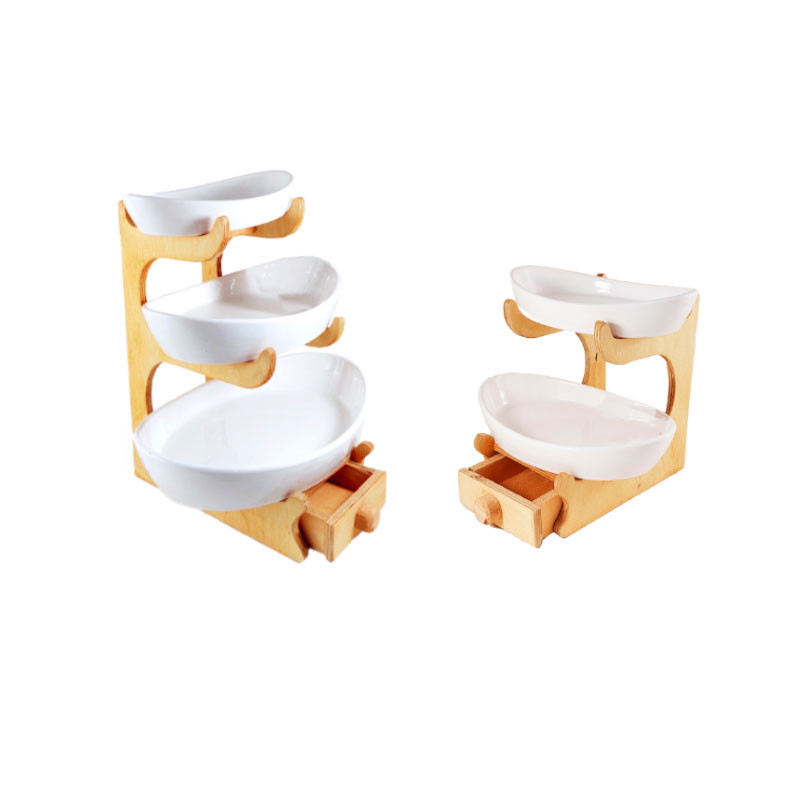 استند پذیرایی ارمیک مدل کشو دار بسته 2 عددی