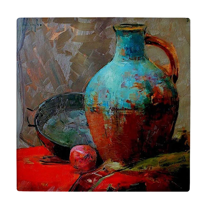  زیر لیوانی  طرح نقاشی کاسه و کوزه سفالی کد    5775244_4132