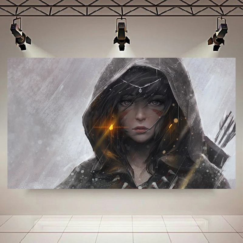 پوستر طرح دختر کماندار مدل Art کد AR12990