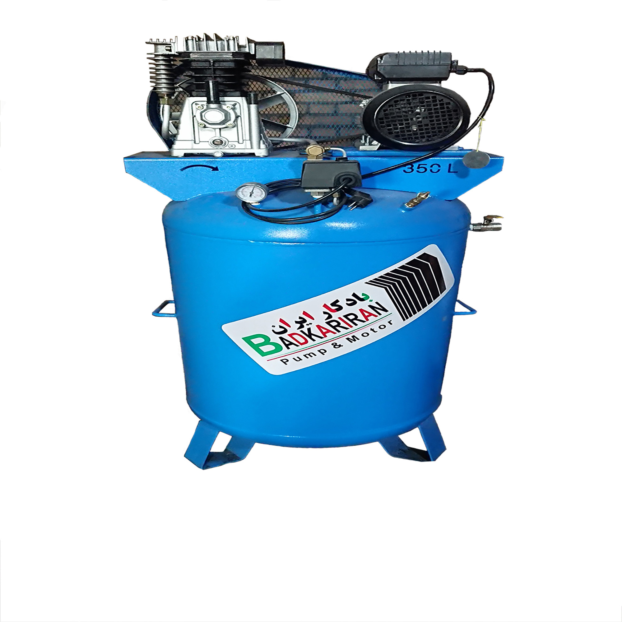 کمپرسور هوا بادکارایران مدل 250LM ظرفیت 250 لیتر کمپرسور هوا بادکارایران مدل 250LM ظرفیت 250 لیتر