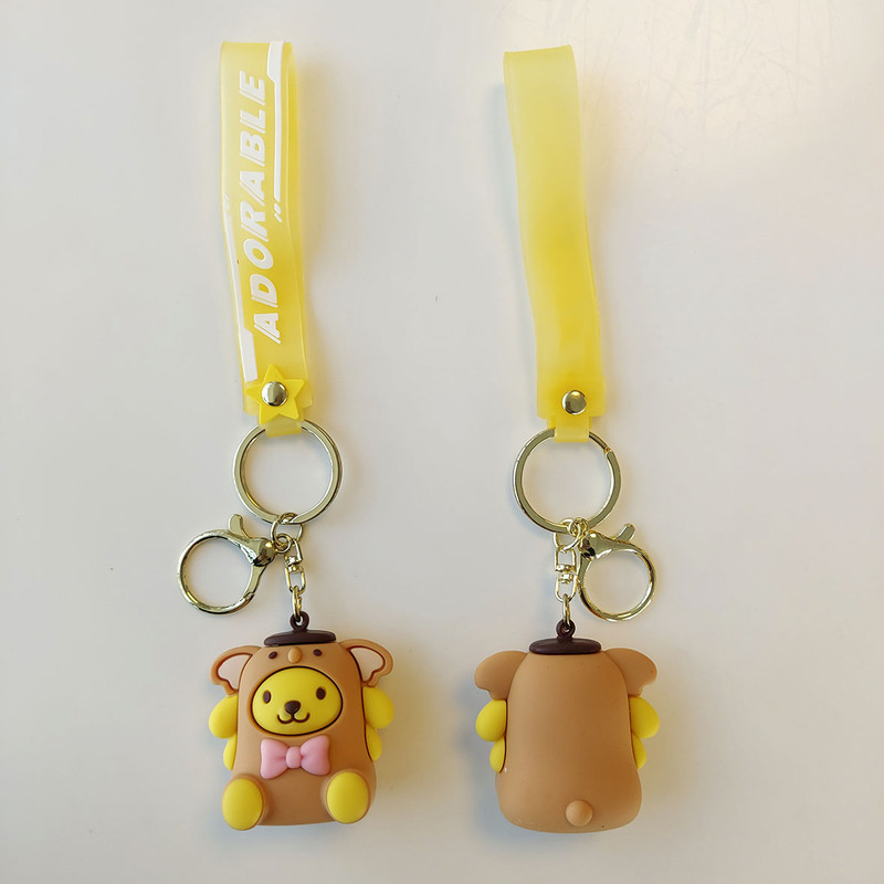 جاکلیدی دخترانه طرح خرس هودی پوش مدل 130