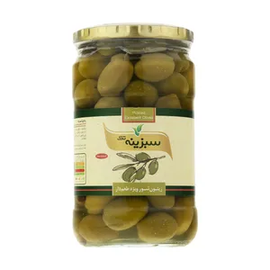 زیتون شور ویژه طعم دار سبزینه تک - 700 گرم 