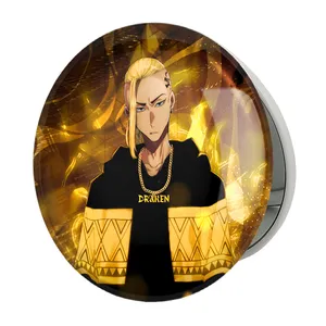 آینه جیبی خندالو طرح دراکن انیمه توکیو ریونجرز مدل تاشو کد 11141 