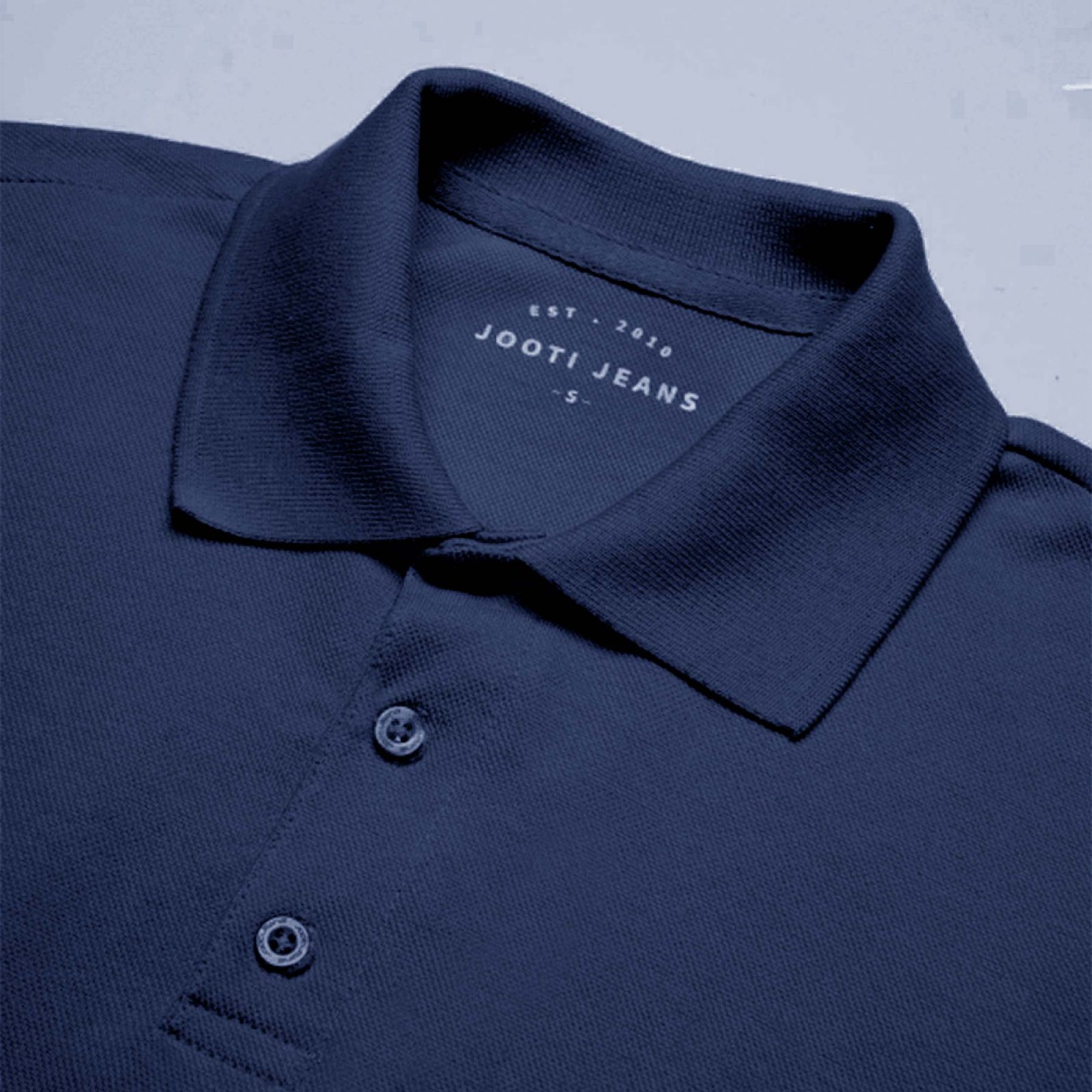 پولوشرت آستین کوتاه مردانه جوتی جینز مدل بیسیک کد 1551514 رنگ سرمه‌ای روشن -  - 4