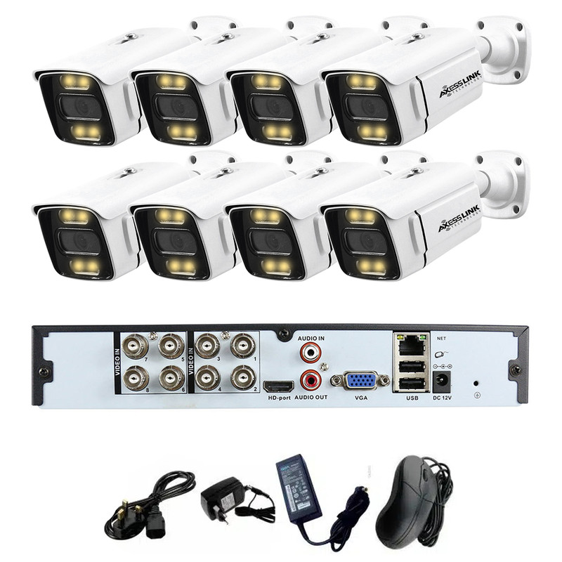 سیستم امنیتی مدل CAMERA PACK 8 - AXESSLINK مجموعه 8 عددی