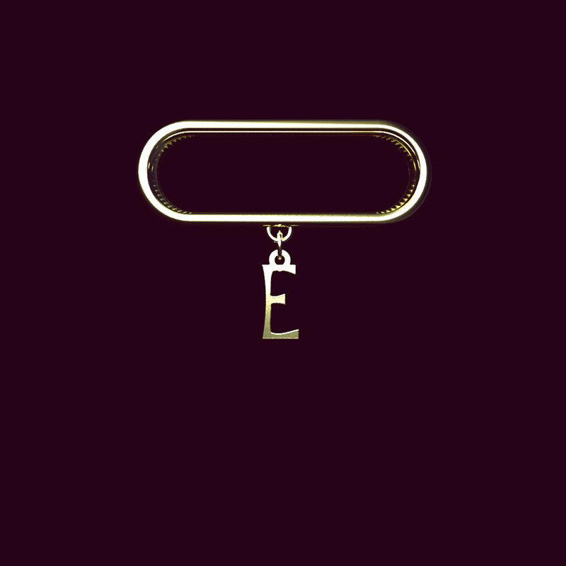 آویز ساعت طلا 18 عیار زنانه مدوپد مدل حرف E کد SL1-1825