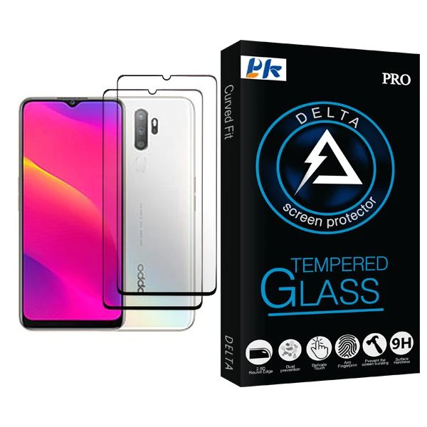 محافظ صفحه نمایش پی کی مدل Delta Glass MIX002 مناسب برای گوشی موبایل اوپو A5 (2020) بسته دو عددی