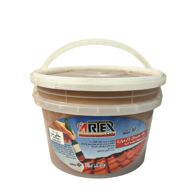 رنگ اکریلیک سفالی تیره آرتکس مدل rc52 وزن 4 کیلوگرم
