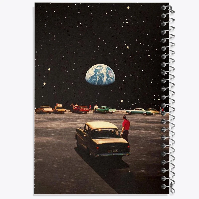 دفتر ژورنال نویسی 50 برگ خندالو مدل نقطه ای طرح کهکشان کد 25383