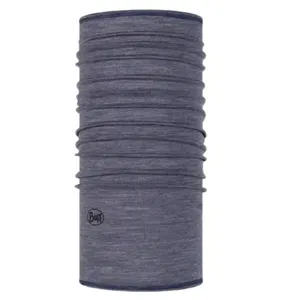 دستمال سر و گردن باف مدل merino light weight multistries light denim
