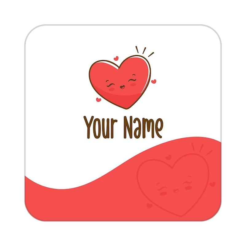 زیر لیوانی کاکتی طرح عاشقانه مدل mp38940