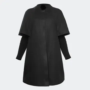 پالتو زنانه  مدل آفتاب کد 4002 رنگ مشکی