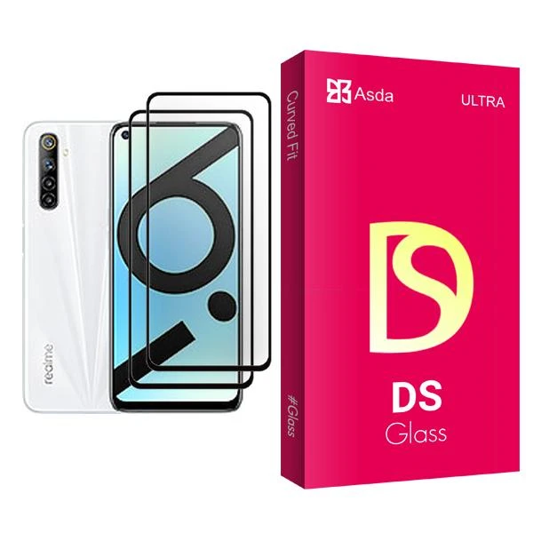 محافظ صفحه نمایش آسدا مدل DS Glass MIX002 مناسب برای گوشی موبایل ریلمی 6i (India) بسته دو عددی