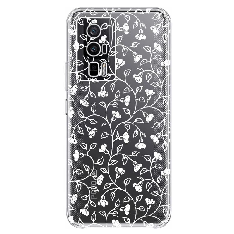 کاور مگافون طرح گل مدل C42-W مناسب برای گوشی موبایل شیائومی Poco F5 Pro  