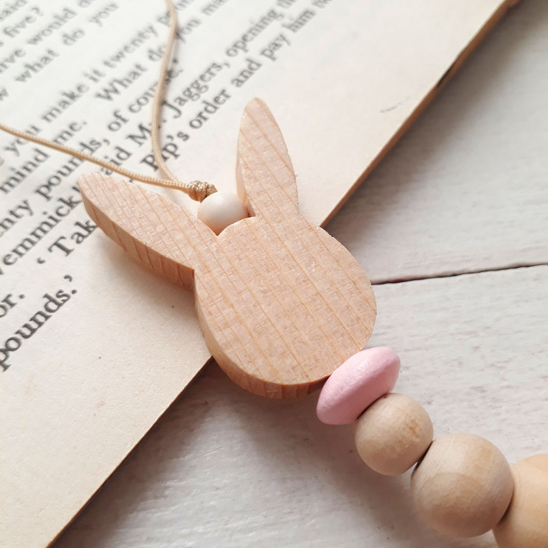 زنجیر پستانک مدل Woody Toy طرح خرگوش زنجیر پستانک مدل Woody Toy طرح خرگوش