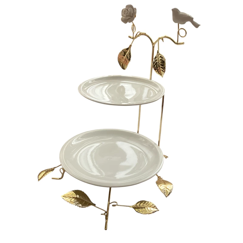 ظرف سرو و پذیرایی مدل گل و پرنده کد 6007