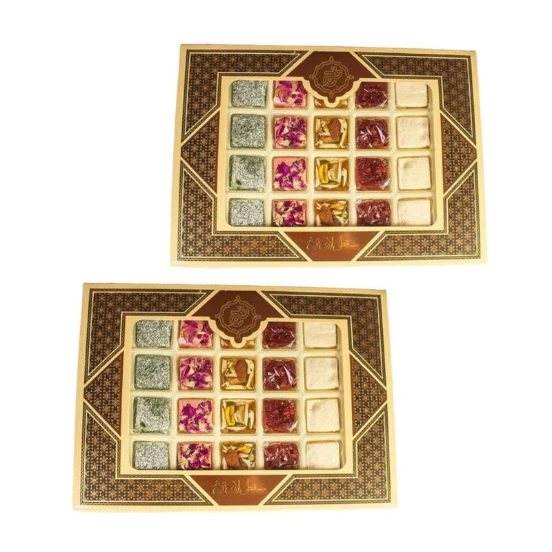 مسقطی ترکیبی کادویی خاتم حلوا مسقطی لاری ترنج - 430 گرم مجموعه 2 عددی