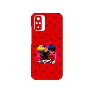 MAHOOT Ladybug and Cat Noir Cover Sticker for Xiaomi Redmi Note 10