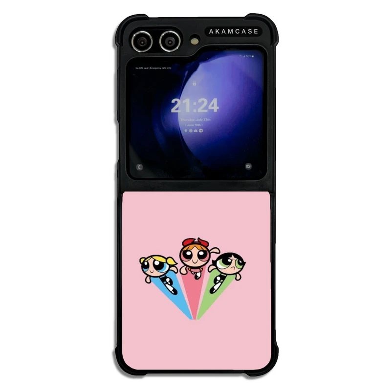 کاور آکام مدل AMCWSGZFLIP5-POWER PUFF GIRLS10  مناسب برای گوشی موبایل سامسونگ Galaxy Z Flip 5
