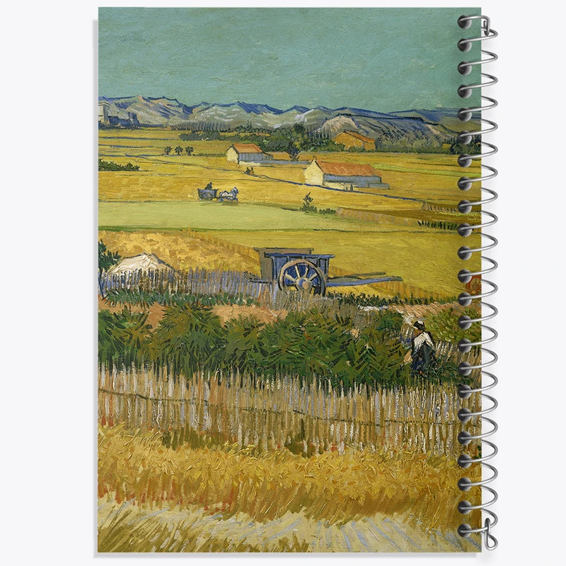 دفتر مشق 50 برگ خندالو طرح برداشت ونسان ونگوگ (Van Gogh) کد 36788