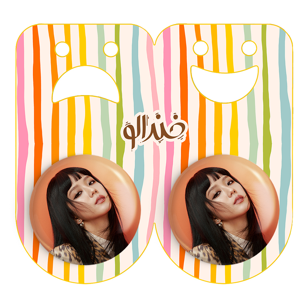 پیکسل خندالو مدل جیسو بلک پینک کد 14195 به همراه مگنت