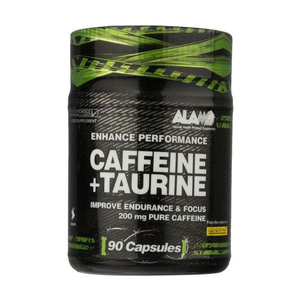 کپسول کافئین و تائورین آلامو بسته 90 عددی
