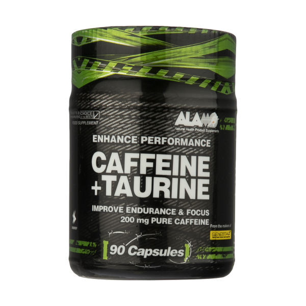 کپسول کافئین و تائورین آلامو بسته 90 عددی