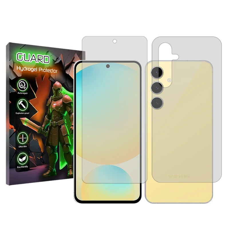 محافظ صفحه نمایش شفاف گارد مدل Tough مناسب برای گوشی موبایل سامسونگ Galaxy M55 5G به همراه محافظ پشت گوشی