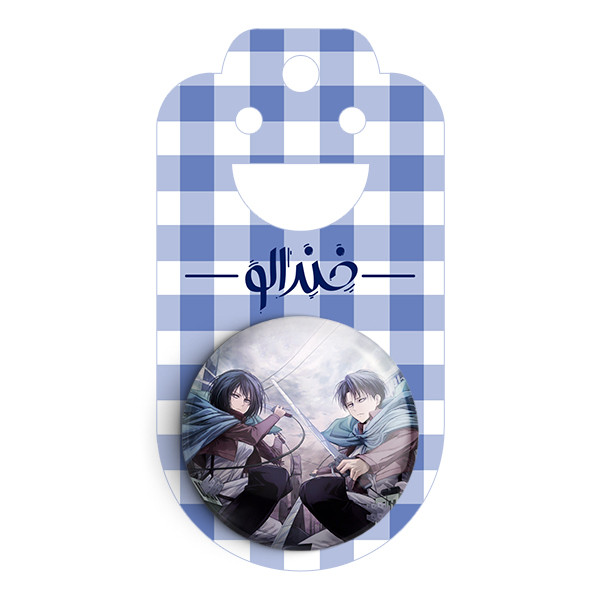 مگنت خندالو طرح  لیوای و میکاسا انیمه اتک آن تایتان کد 10983