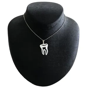 گردنبند نقره زنانه مدل دندان کد G-230