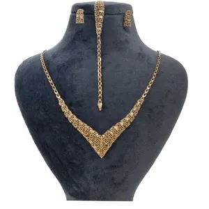 نیم ست طلا 18 عیار زنانه گالری یارطلا مدل تراش  ملانیا کد SR149-G